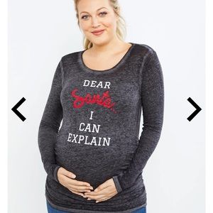 -SOLD -Maternity Christmas shirt